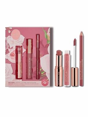 NIB Rachel Couture Complete Lip Kit - Rose